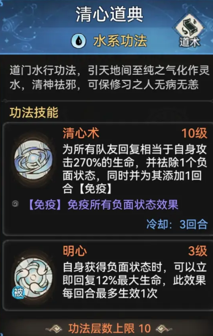 最强祖师水系功法一览