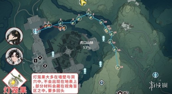 鸣潮花卉材料采集路线图一览