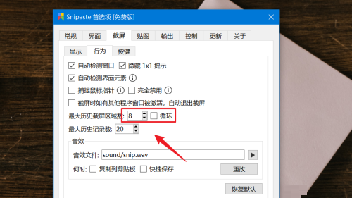 Snipaste最大历史截屏区域数怎么调整