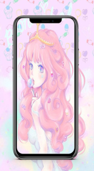 粉彩女孩色彩少女