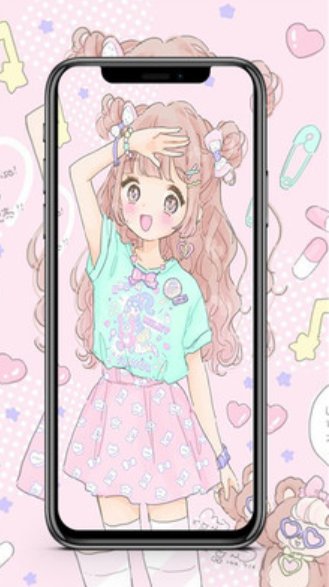 粉彩女孩色彩少女图2