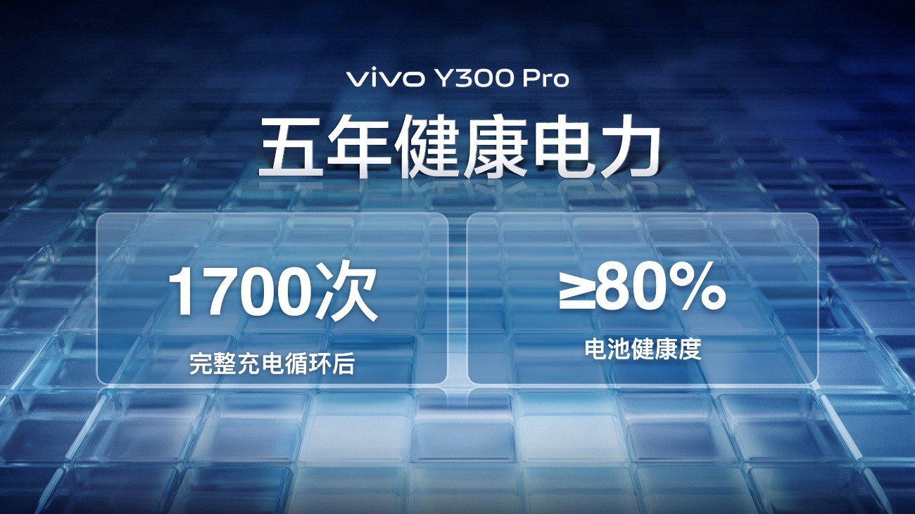 6500mAh电池续航灭霸vivoY300Pro越级发布，1799元起