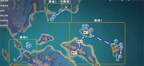 原神海灵芝采集路线图