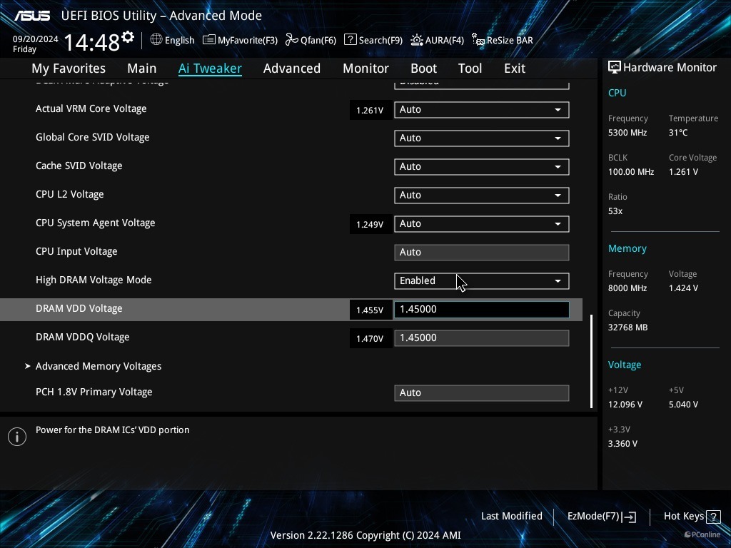 空冷OC直接上8600MHz，华硕哎哟喂这块Z790不得了