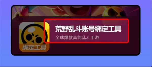 荒野乱斗账号绑定工具