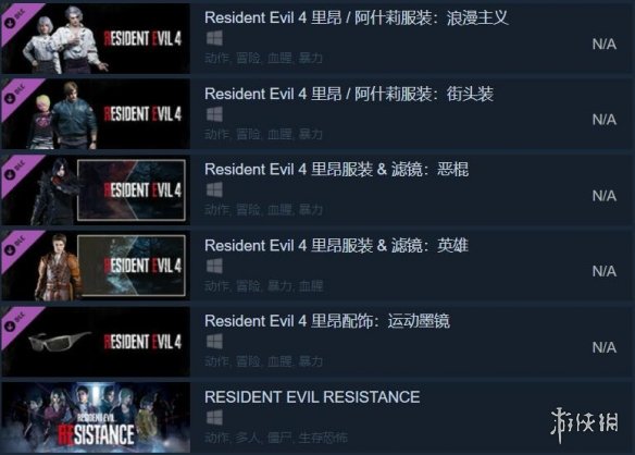 生化危机重制版三部曲上线Steam平台：售448元