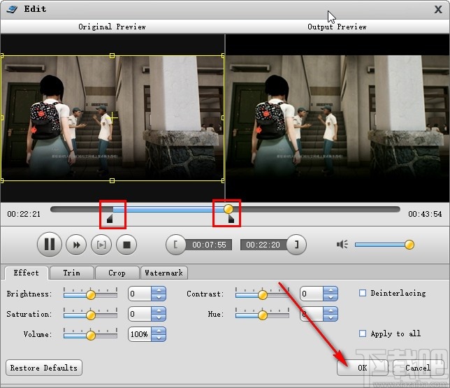 4EasysoftBluRayMate剪切视频的操作方法