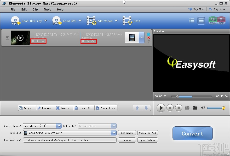 4EasysoftBluRayMate剪切视频的操作方法