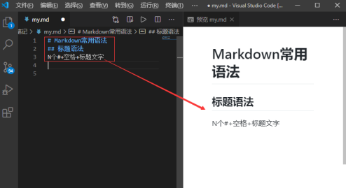 Vscode编辑Markdown的方法