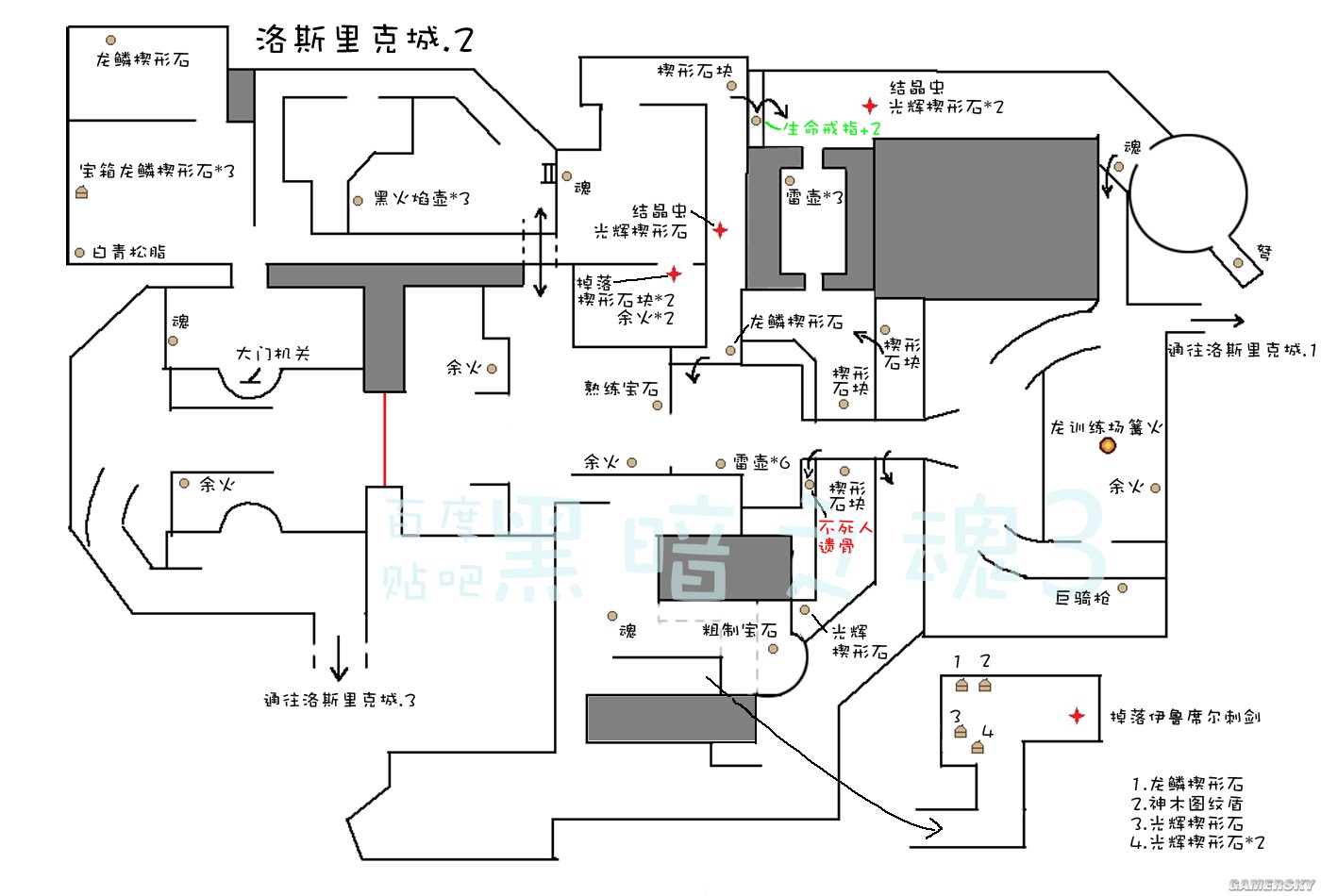 黑暗之魂3全地图详细内容介绍