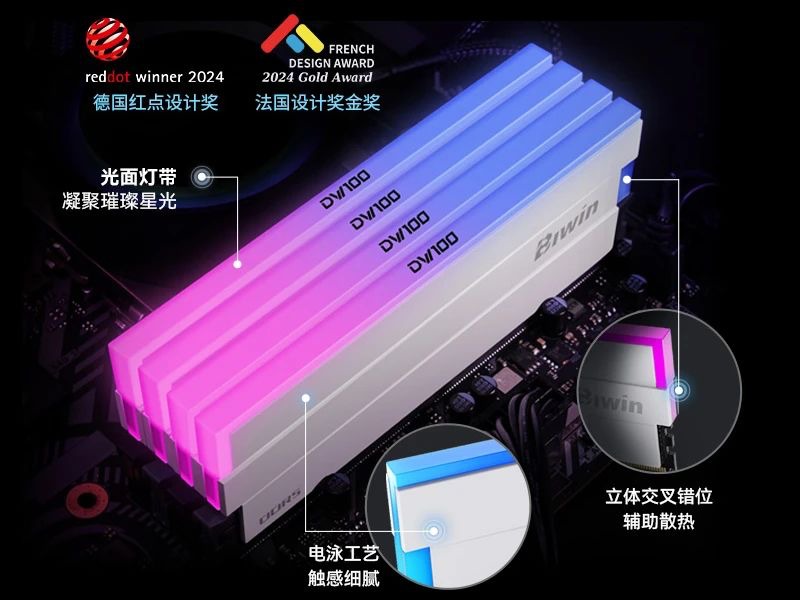 获奖-佰维DW100时空行者RGBDDR5内存荣获CES2025创新奖