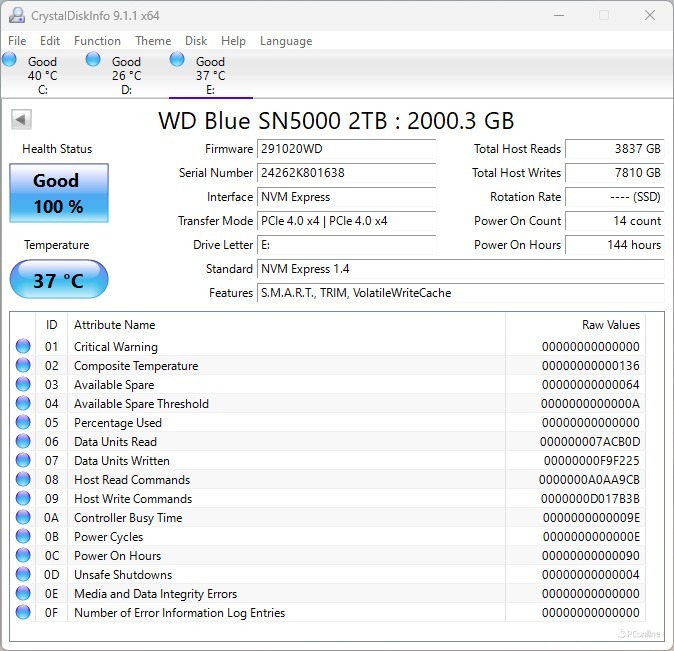 西部数据WDBlue™SN5000NVMe固态硬盘2TB评测：又快又稳，为AI而生