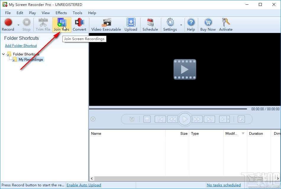 DeskshareMyScreenRecorder合并视频的操作方法