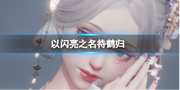 以闪亮之名待鹤归待鹤归官方捏脸数据id