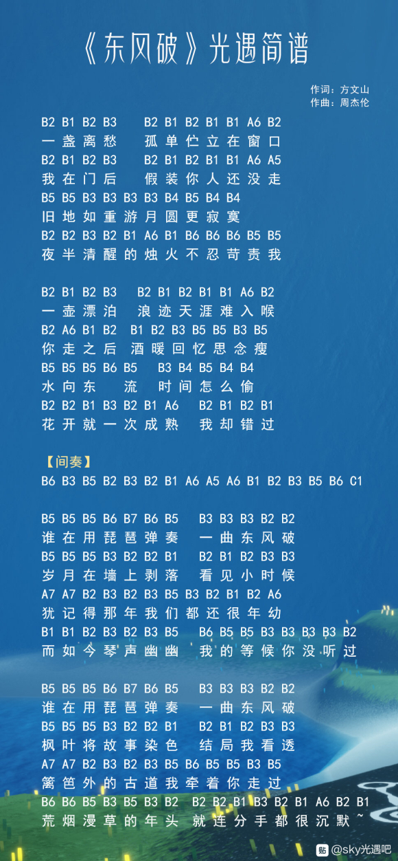 光遇琴谱大全琴谱数字版简谱大全