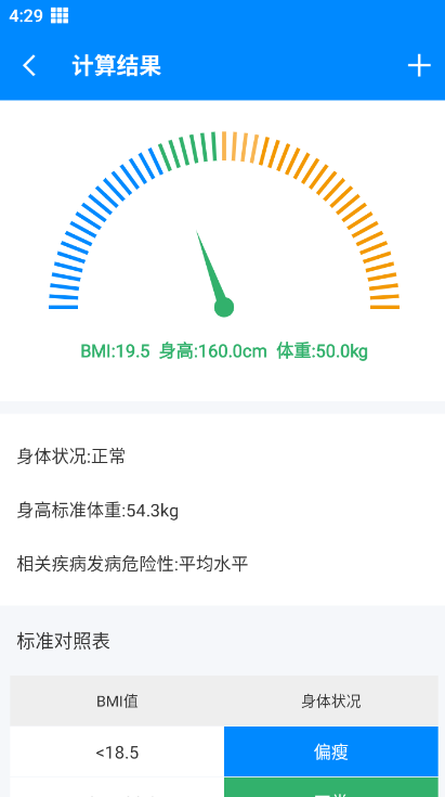 BMI计算器app