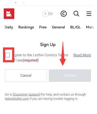lezhin韩文官网版