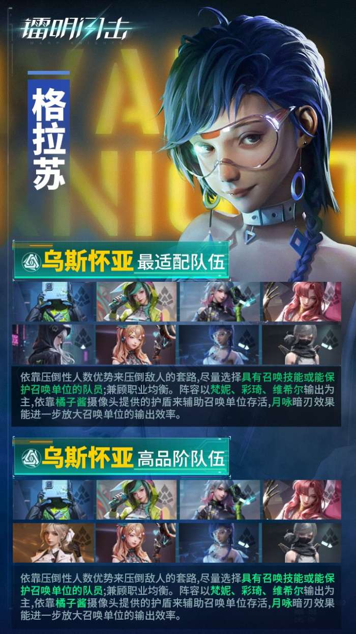 镭明闪击格拉苏武器及阵容推荐