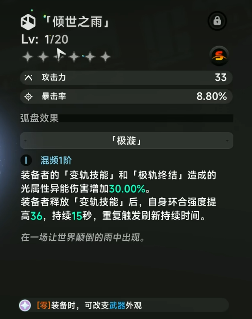 异环倾世之雨怎么获得