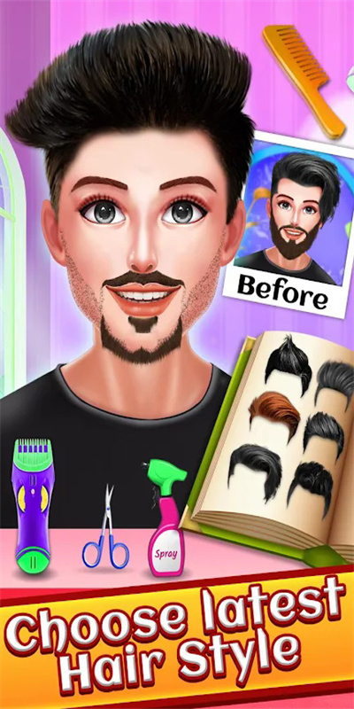 印度名人胡子沙龙游戏(indian celebrity beard salon)图1