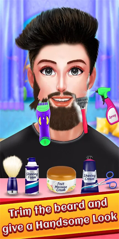 印度名人胡子沙龙游戏(indian celebrity beard salon)图2