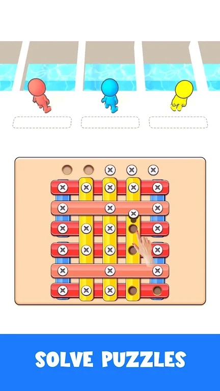 螺母与螺栓拧和分类NutsBoltsWoodScrewPuzzle图3