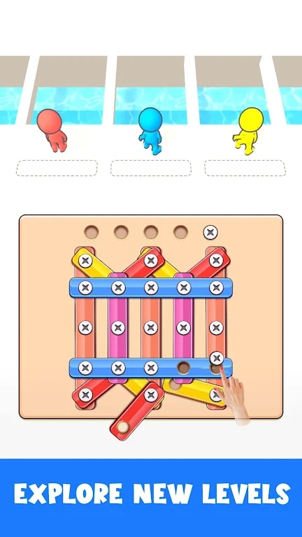 螺母与螺栓拧和分类NutsBoltsWoodScrewPuzzle图2