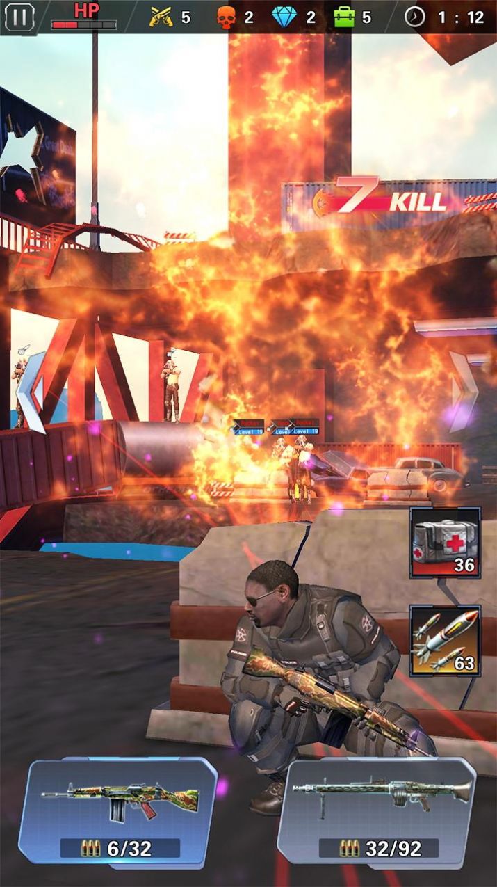 现代枪战射击3D图1