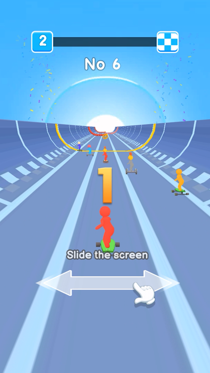 疯狂滑板比赛Crazy Skate Race图1