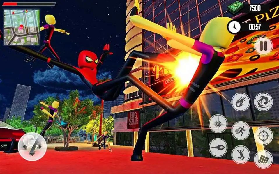 蜘蛛英雄火柴人无限金币SpiderHeroStickmanRopeGang图3