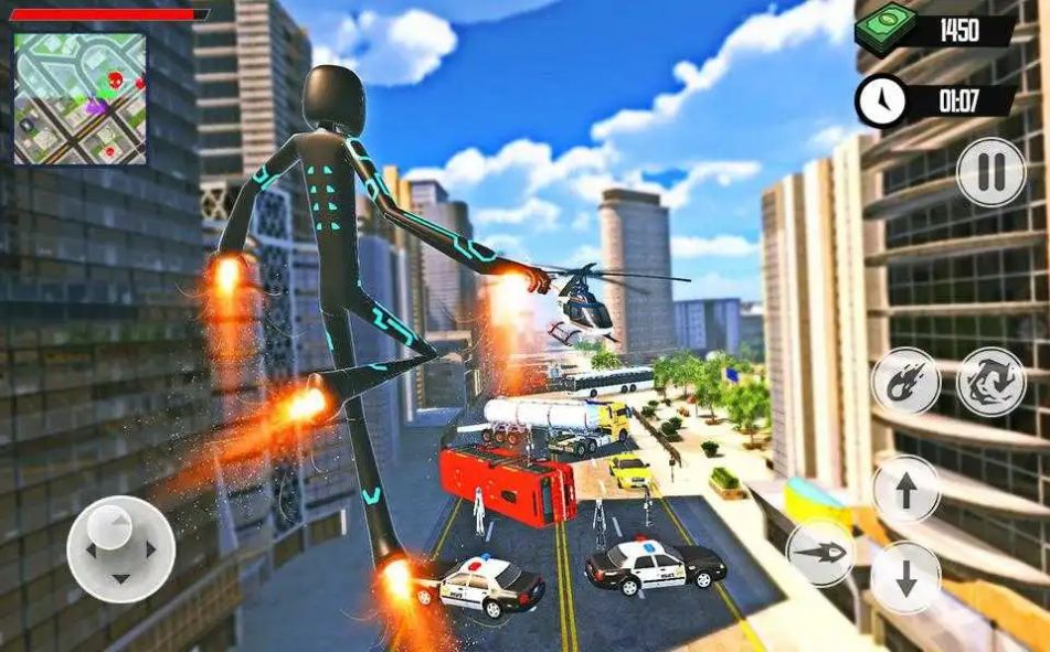 蜘蛛英雄火柴人无限金币SpiderHeroStickmanRopeGang图2