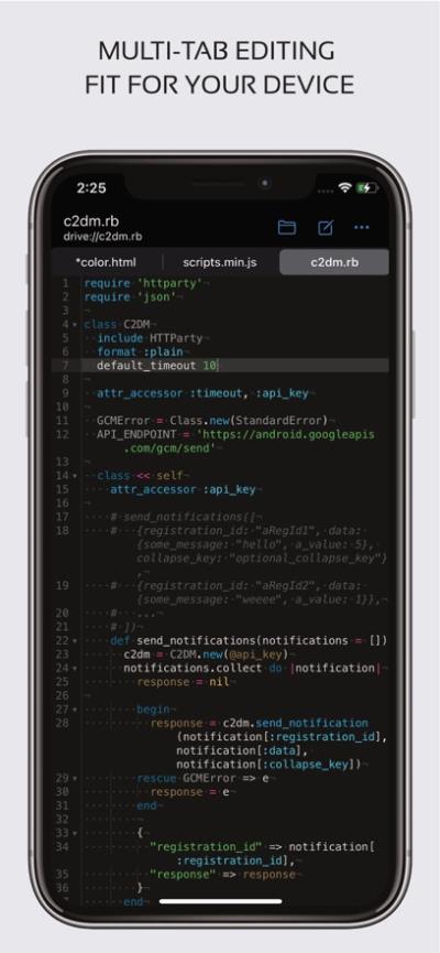 代码编辑器app图2