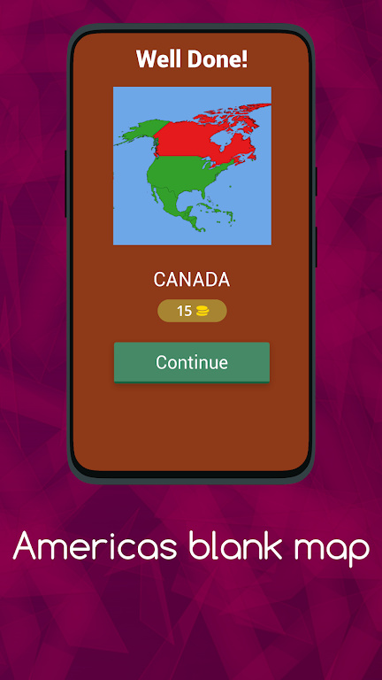 美洲空白地图图4