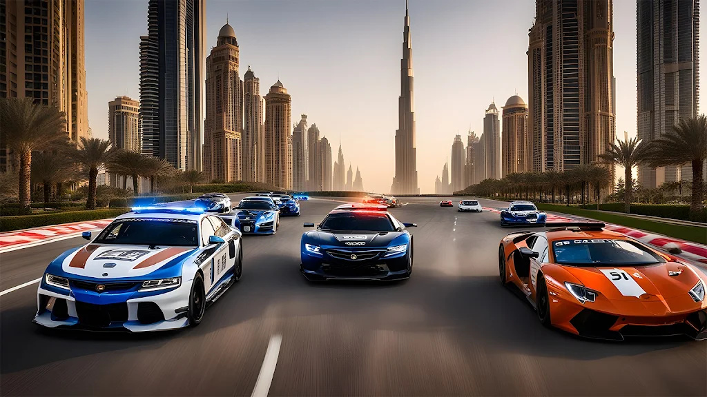 迪拜警察追逐赛车图1