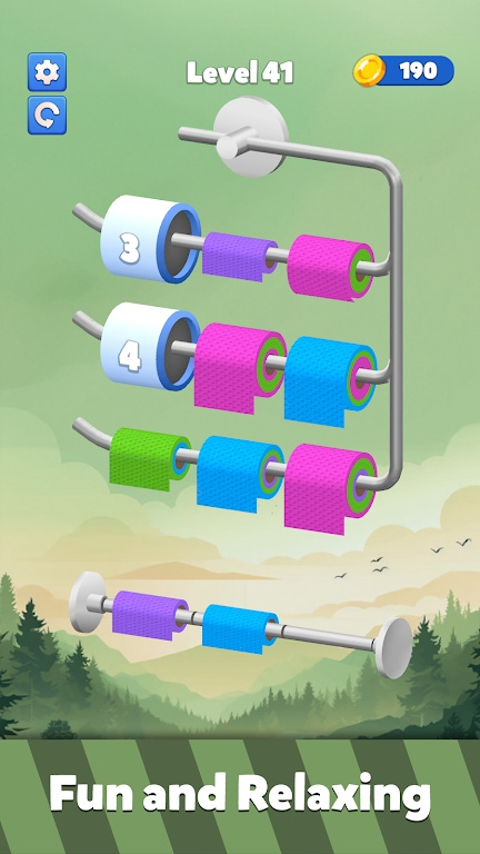 彩色卷纸排序游戏图1