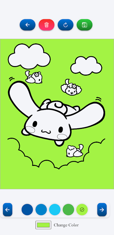 玉桂狗涂色书游戏图2