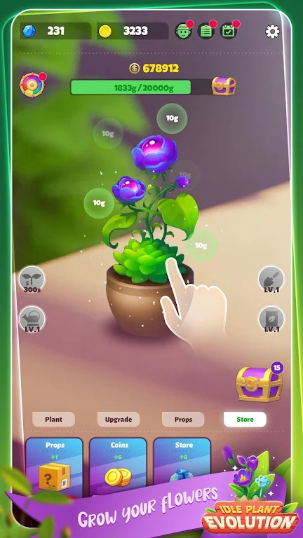 闲置植物进化游戏