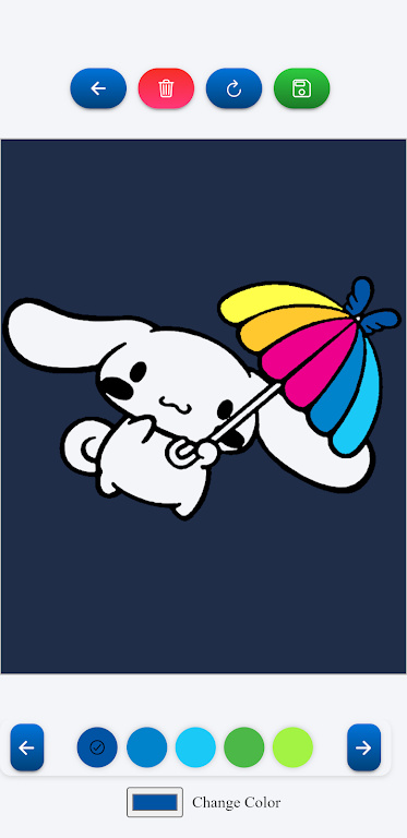 玉桂狗涂色书游戏图1