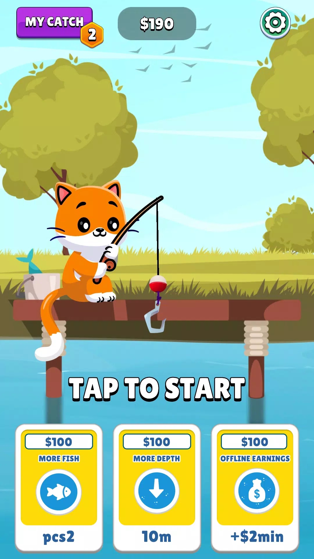毛茸茸的钓鱼游戏(Fluffy Fishing)图1