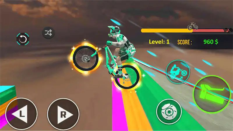 坡道自行车特技骑手游戏(BMX Cycle Stunt: Rider 3D Game)图2