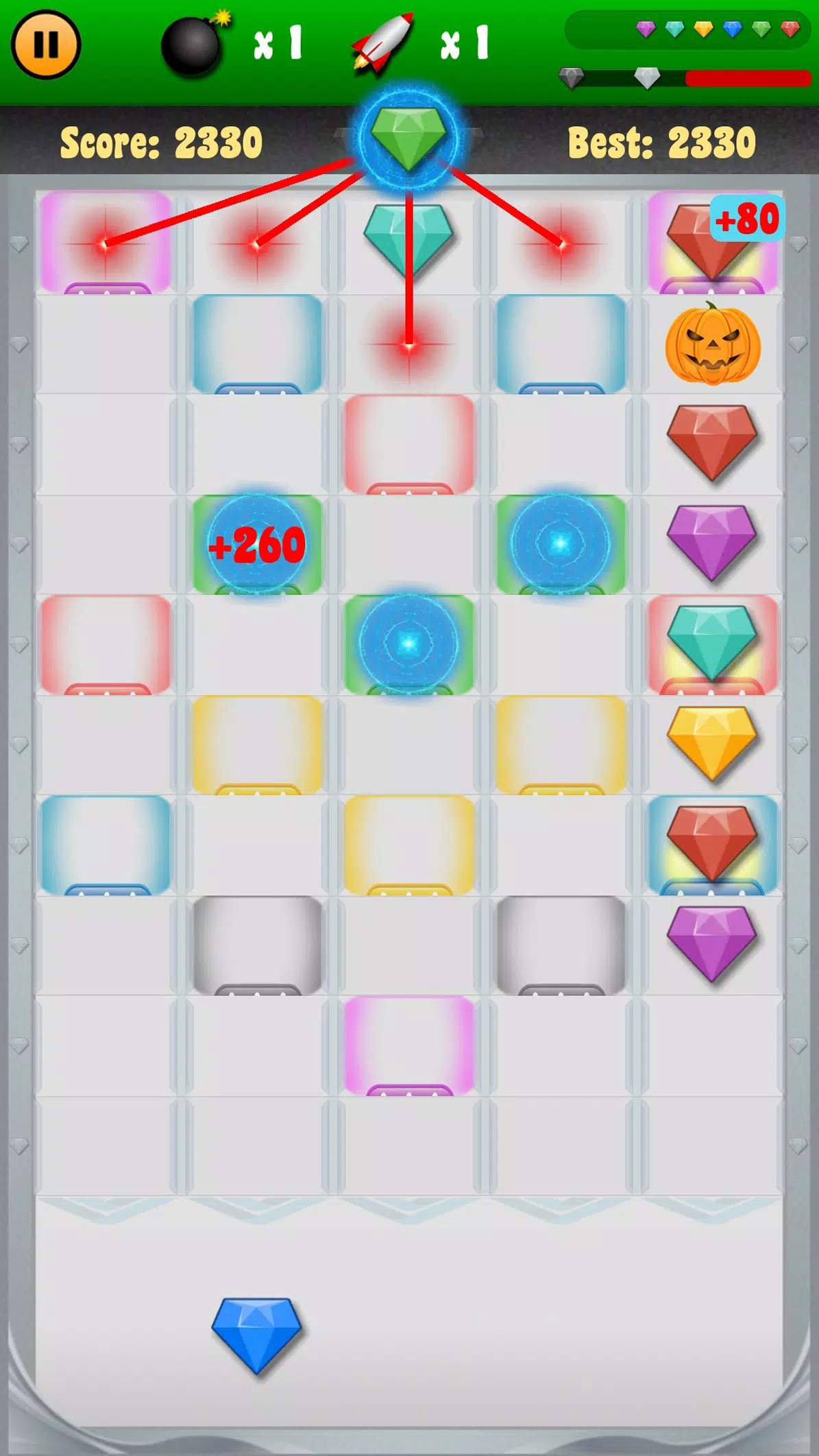 钻石飞溅游戏(Diamond Splash)图3