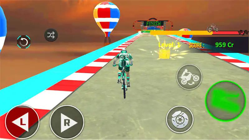 坡道自行车特技骑手游戏(BMX Cycle Stunt: Rider 3D Game)图1