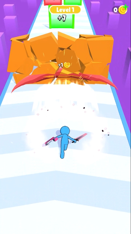 刀锋枪奔跑游戏(Blade Gun Run)图1