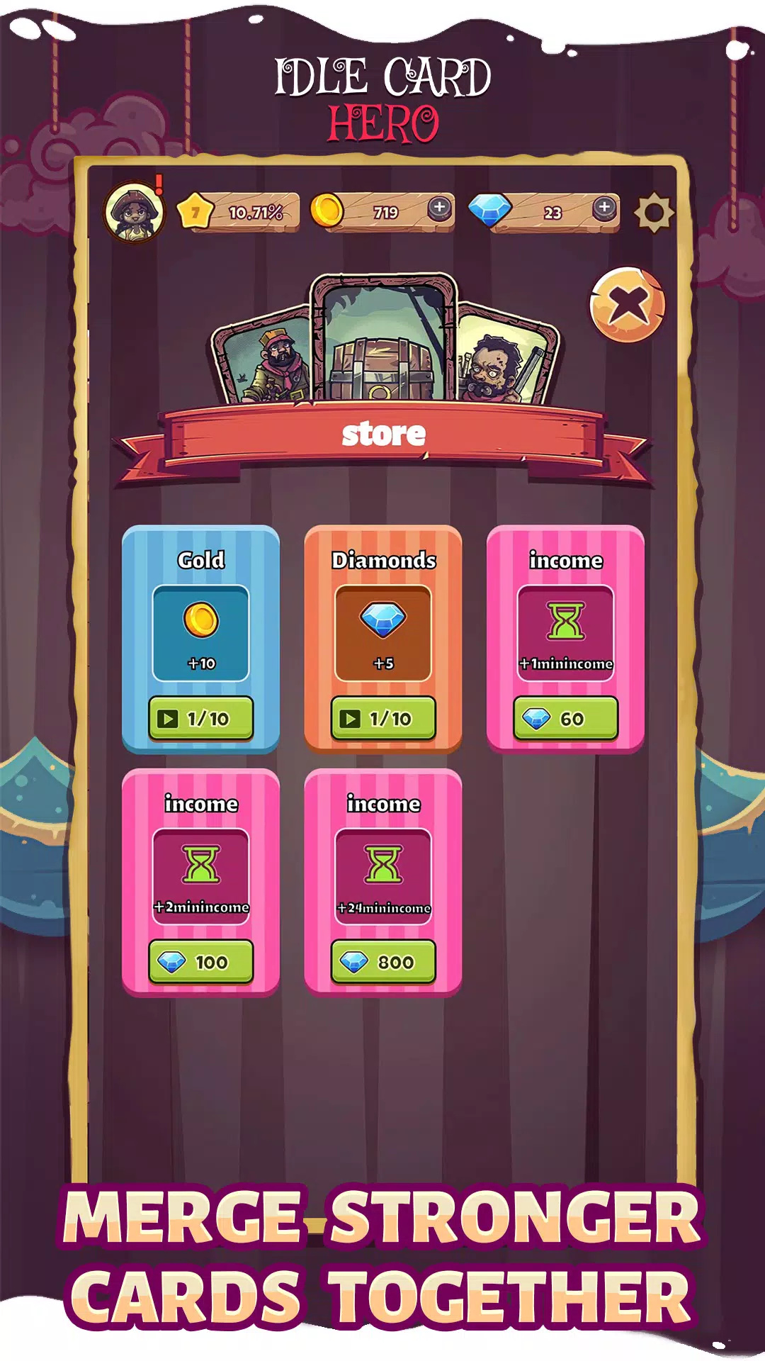 闲牌英雄游戏(Idle Card Hero)图3