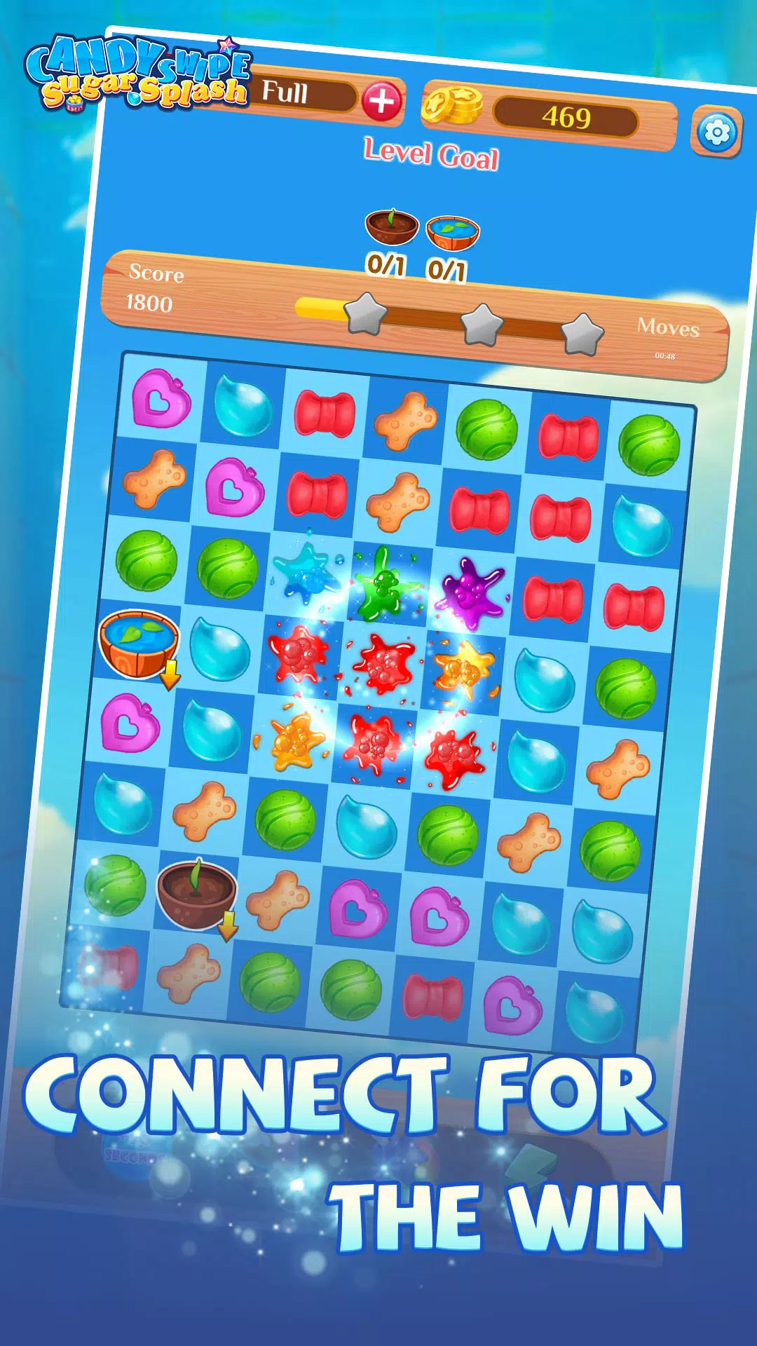 糖果轻扫糖飞溅游戏(Candy Swipe: Sugar Splash)图2