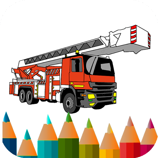 消防车涂色书游戏(fire truck coloring book)