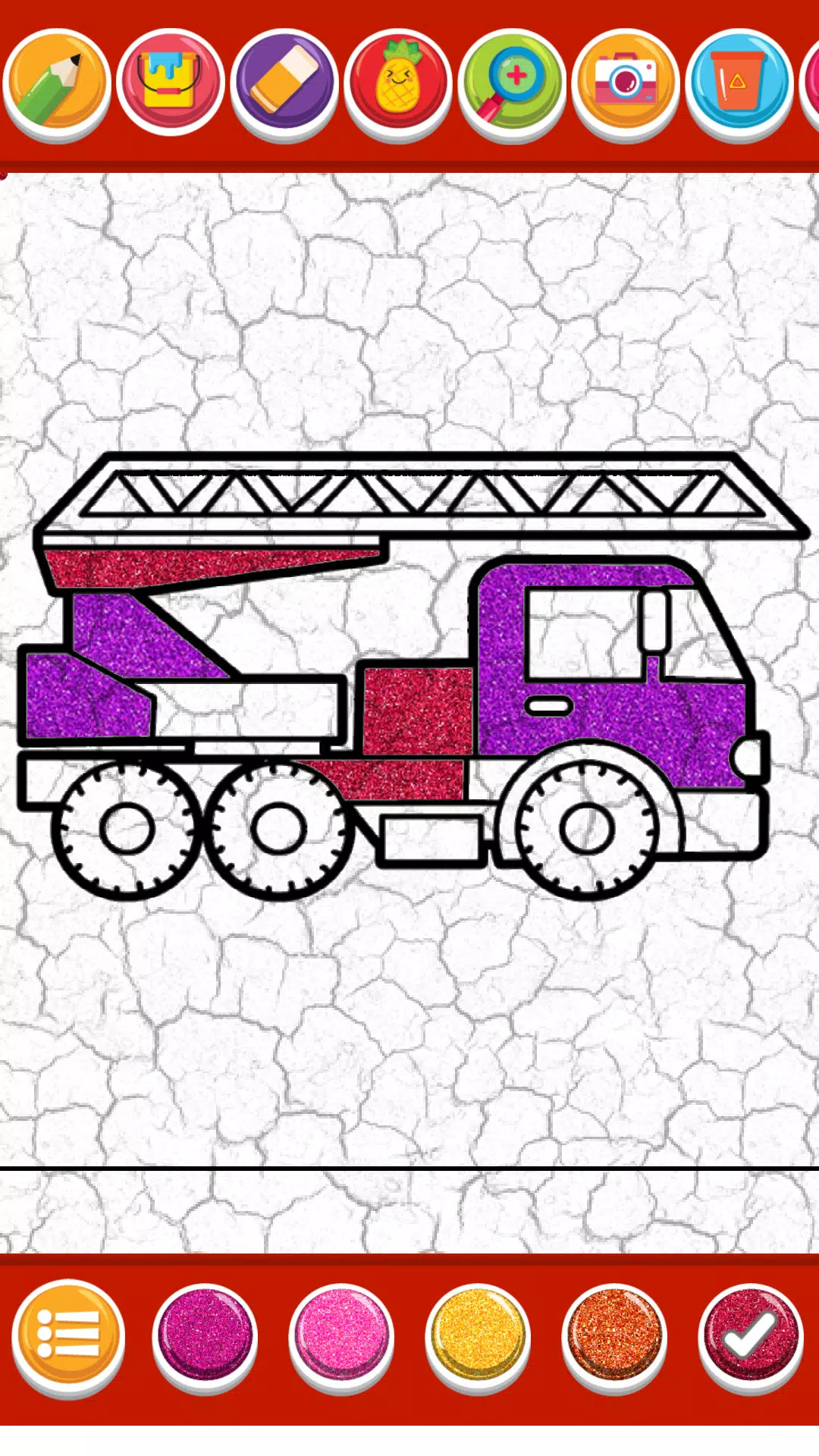 消防车涂色书游戏(fire truck coloring book)图1