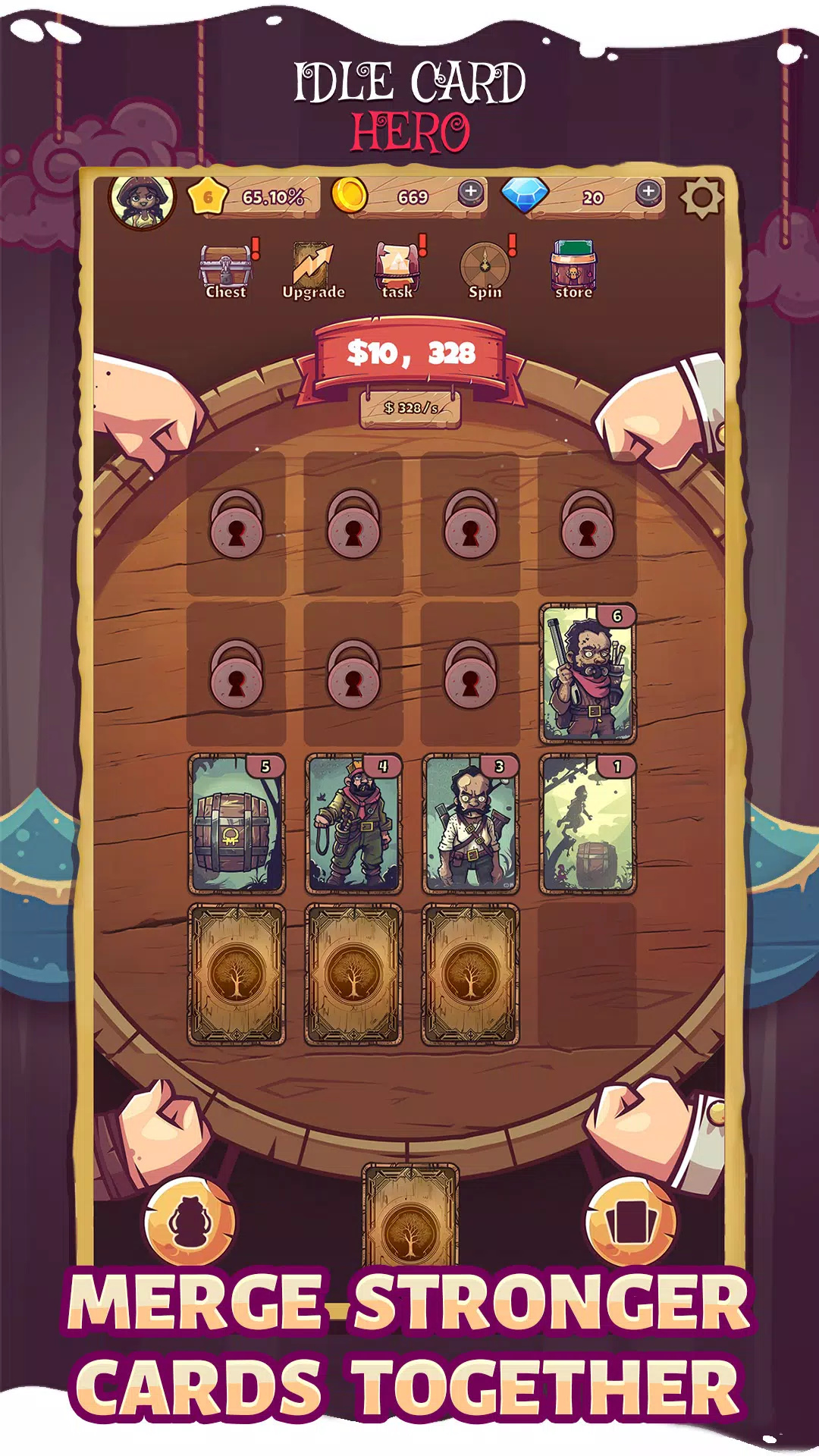 闲牌英雄游戏(Idle Card Hero)图2
