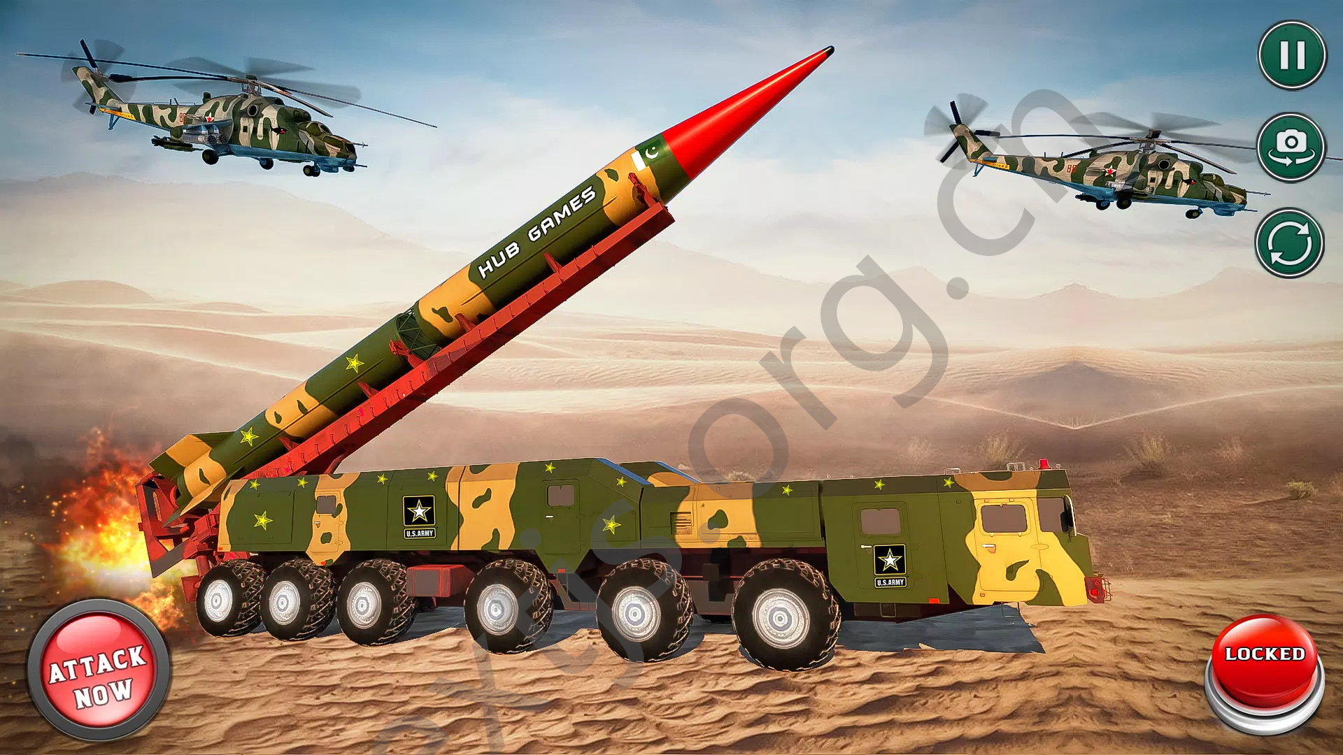 陆军导弹攻击游戏(Army Missile Attack Games)图1