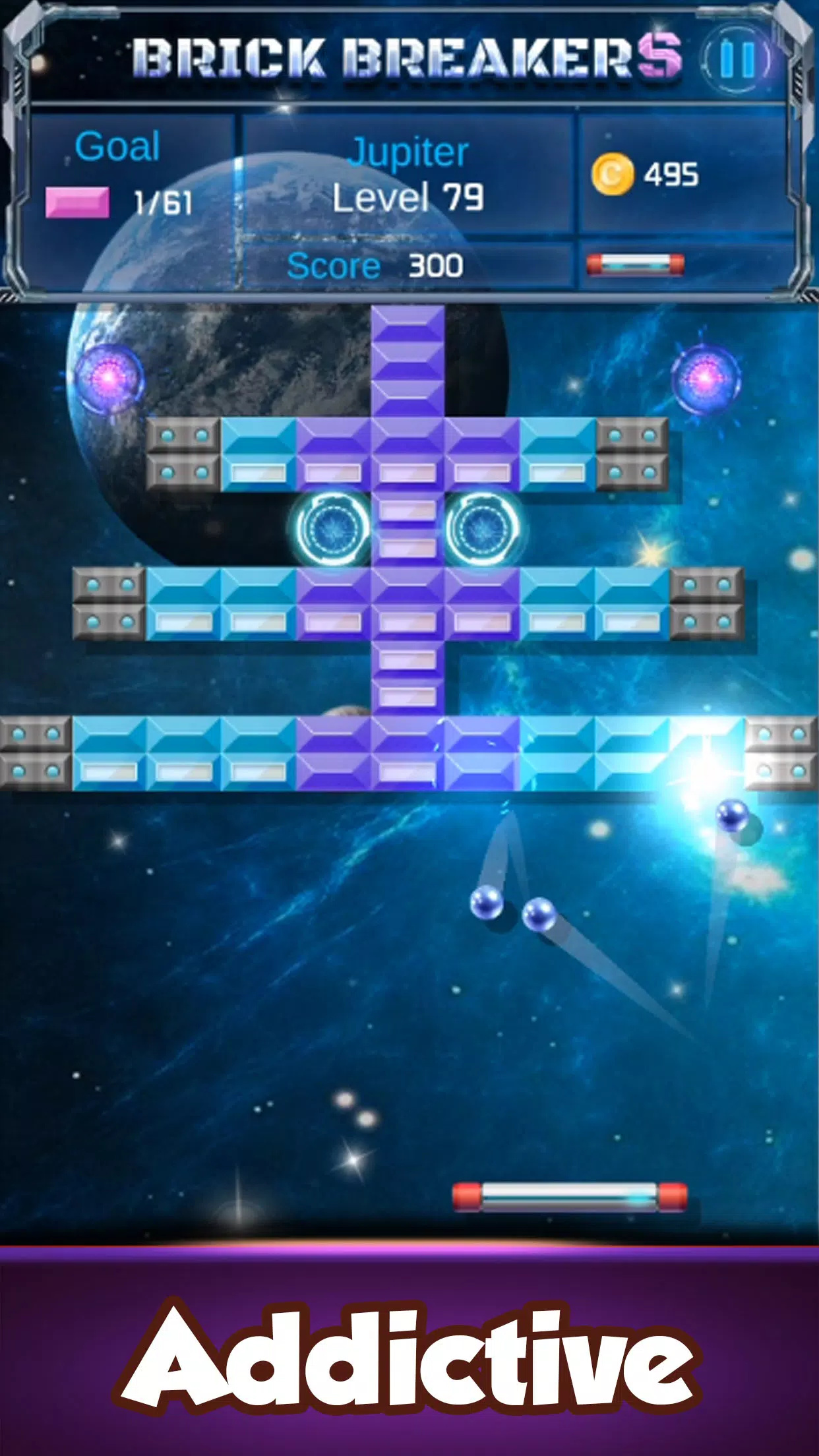 碎砖机游戏(Brickbreaker)图3